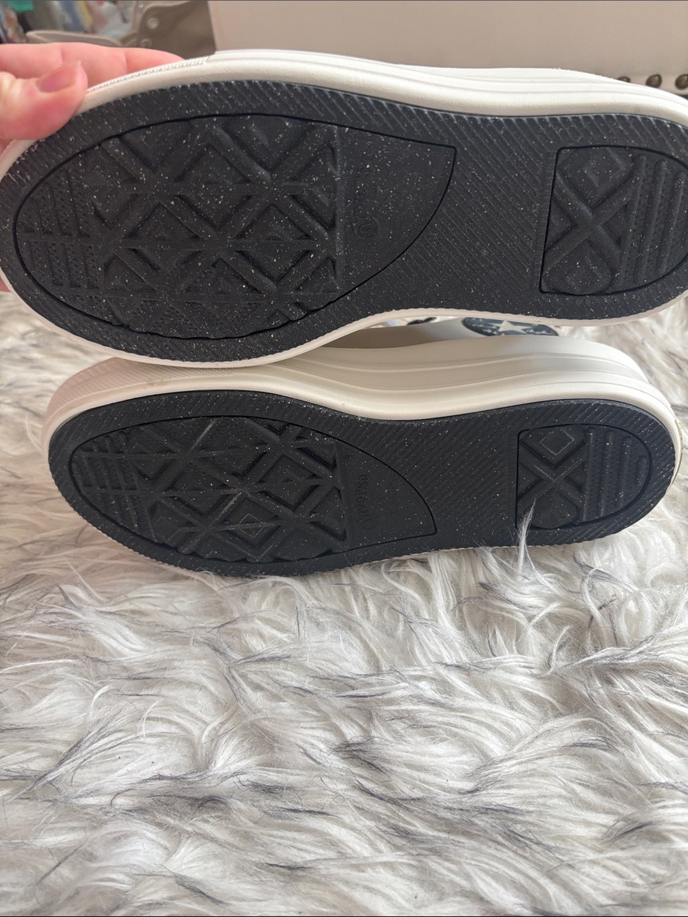 NEW Leather Converse Women’s High Top Platform Sneakers - Picture 7 of 8